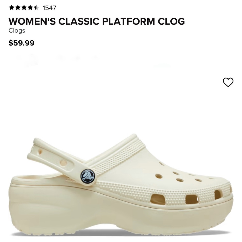 Crocs WOMEN'S CLASSIC PLATFORM CLOG